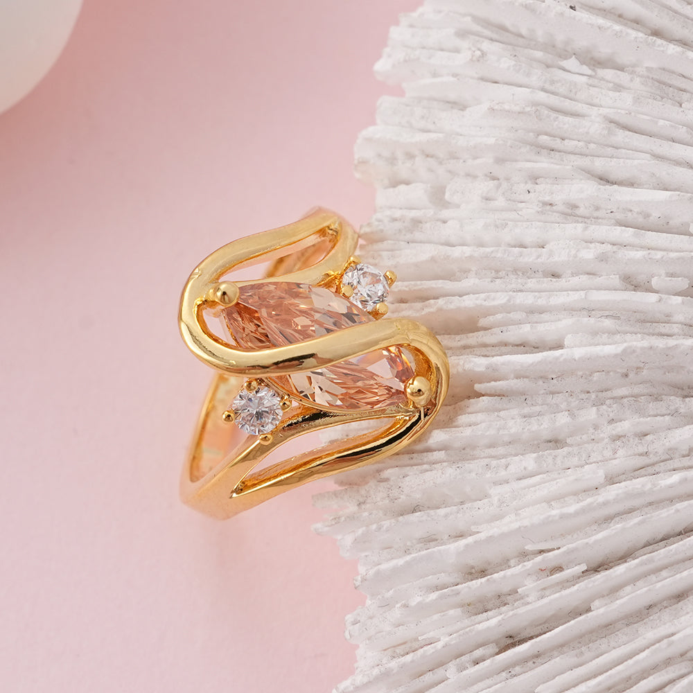 WSYEAR Champagne Gold Women Rings