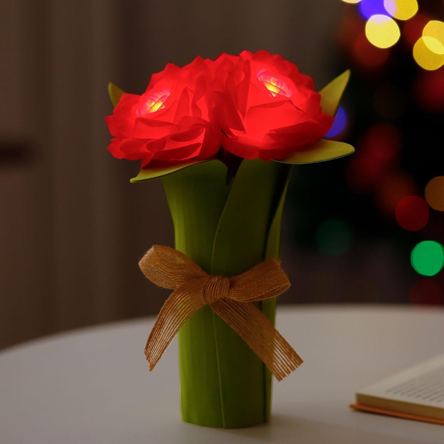 Pink Rose LED Lamp for Womens Gifts