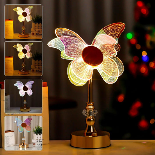 3D Acrylic Butterfly Table Lamp