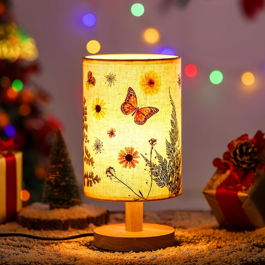 Flower Table Lamp Christmas Bedside Lamps Decor Gifts