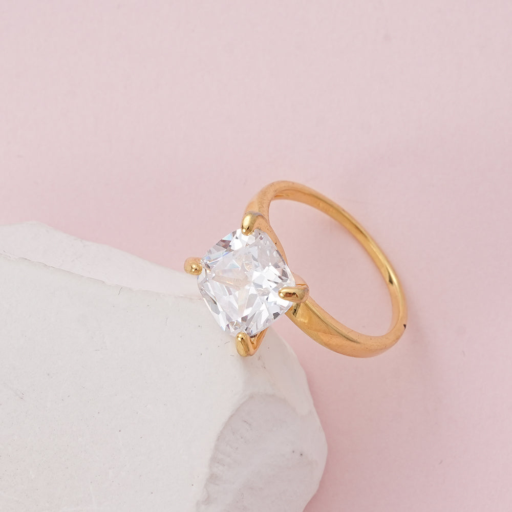 WSYEAR Gold Plating Wedding Rings for Lady
