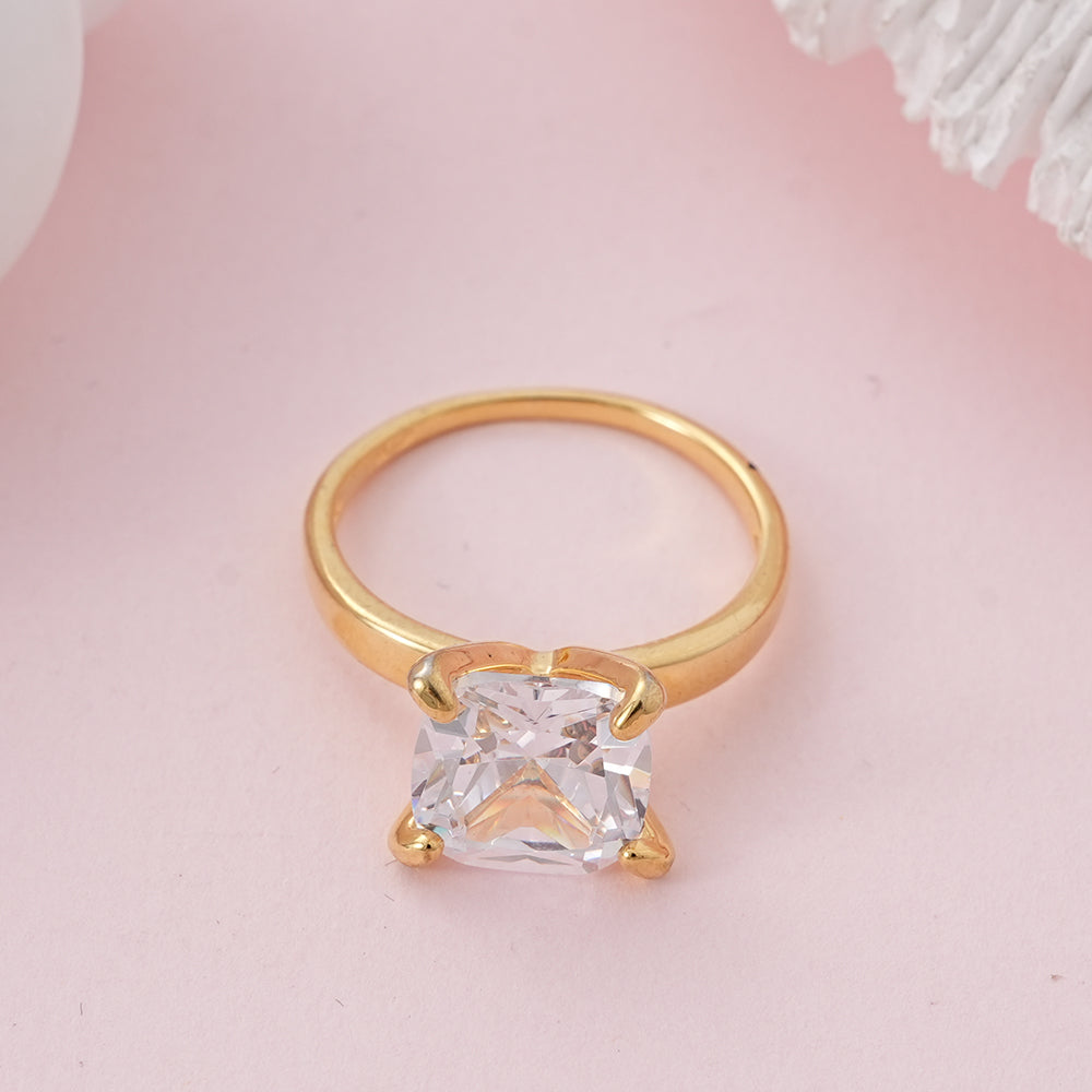 WSYEAR Gold Plating Wedding Rings for Lady