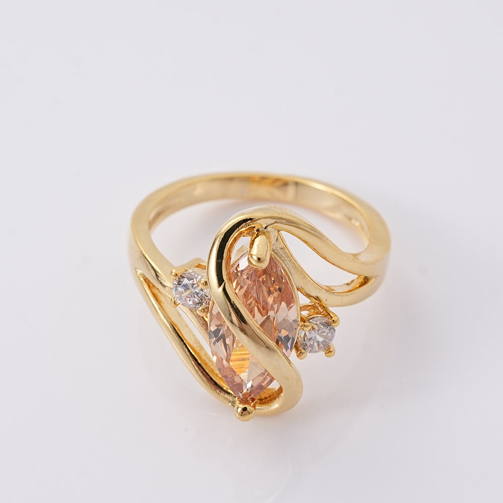 WSYEAR Champagne Gold Women Rings
