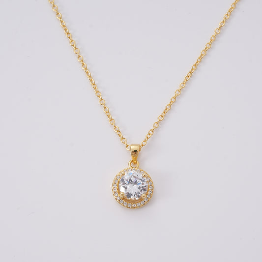 WSYEAR Gold 10mm Pendant Necklace for Women