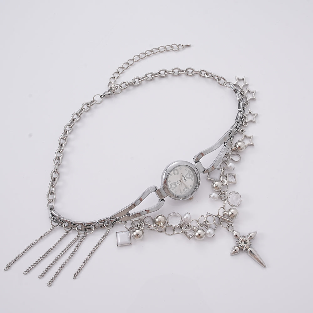 WSYEAR Lady Watches and Jewelry with Cross Charms
