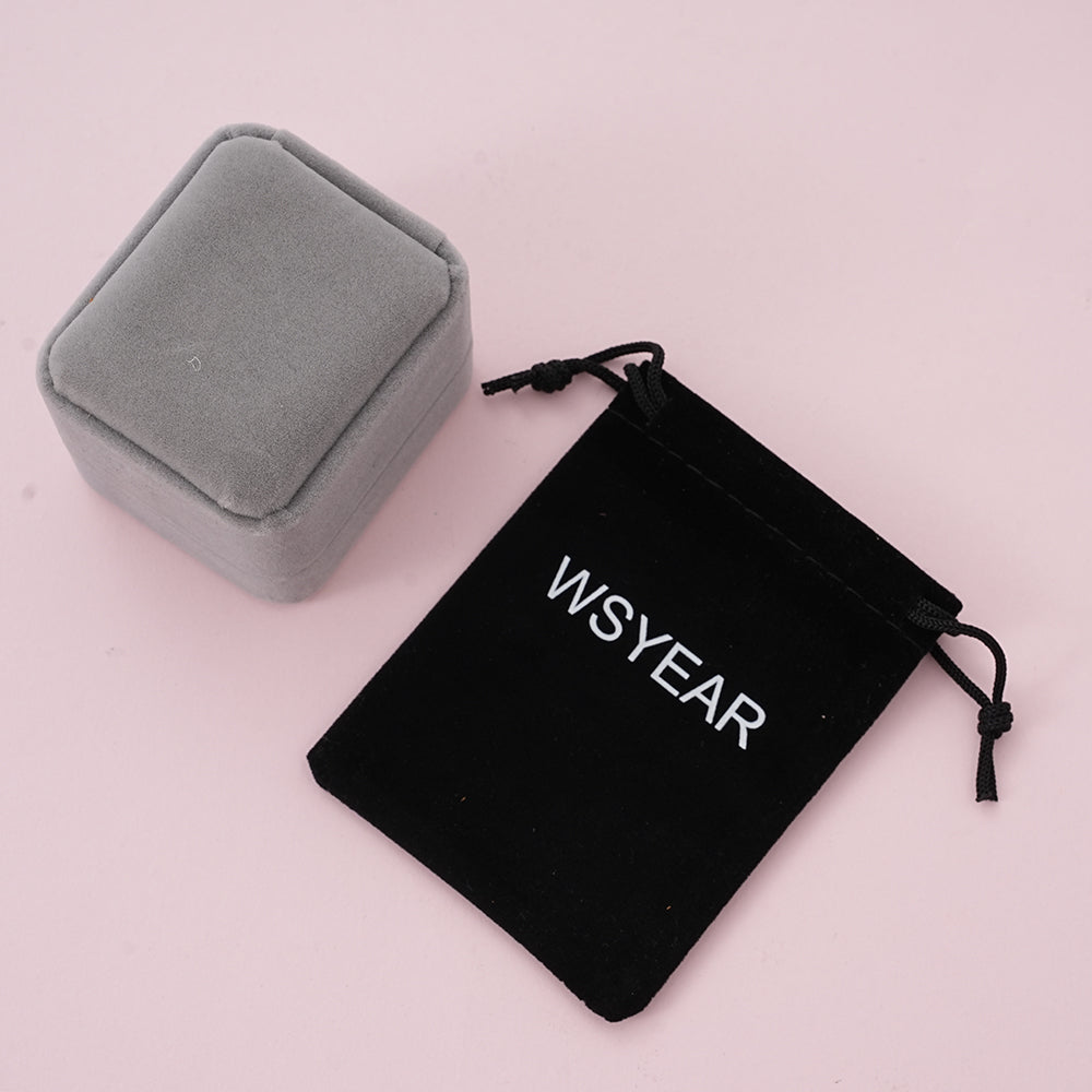 WSYEAR Jewelry Box for Rings (5*6cm Gray)