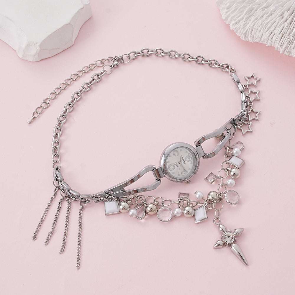 WSYEAR Lady Watches and Jewelry with Cross Charms