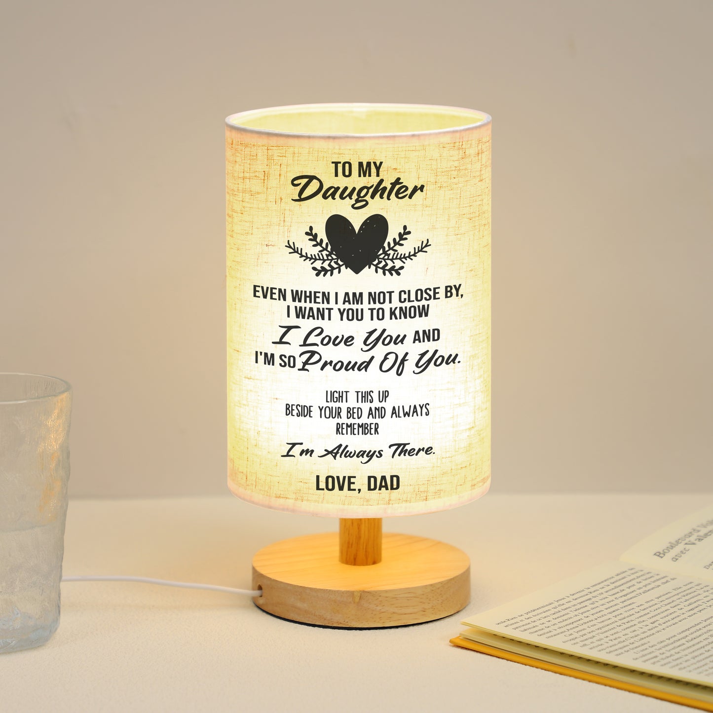 Daughter Gifts from Dad Table Lamp