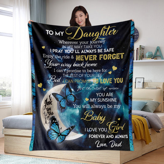 to My Daughter Throw Blankets Gifts from Dad